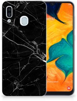 B2Ctelecom Samsung Galaxy A20 | A30 Uniek TPU Hoesje Marmer Zwart