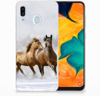 B2Ctelecom Samsung Galaxy A20 | A30 Uniek TPU Hoesje Paarden