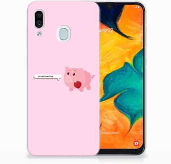 B2Ctelecom Samsung Galaxy A20 | A30 Uniek TPU Hoesje Pig Mud