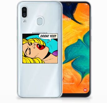 B2Ctelecom Samsung Galaxy A20 | A30 Uniek TPU Hoesje Popart Oh Yes