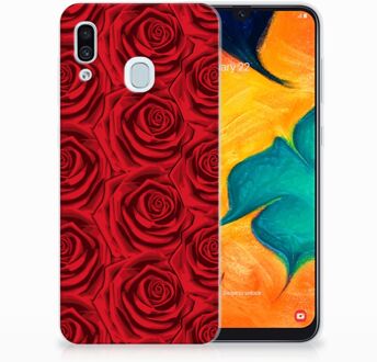 B2Ctelecom Samsung Galaxy A20 | A30 Uniek TPU Hoesje Red Roses