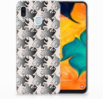 B2Ctelecom Samsung Galaxy A20 | A30 Uniek TPU Hoesje Salamander Grey