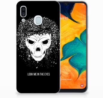 B2Ctelecom Samsung Galaxy A20 | A30 Uniek TPU Hoesje Skull Hair