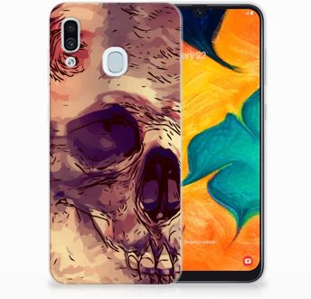 B2Ctelecom Samsung Galaxy A20 | A30 Uniek TPU Hoesje Skullhead