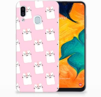 B2Ctelecom Samsung Galaxy A20 | A30 Uniek TPU Hoesje Sleeping Cats