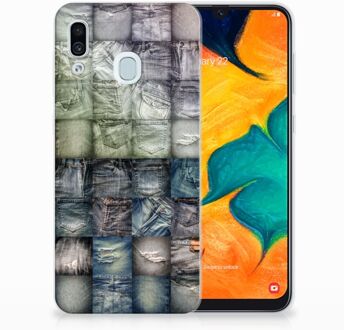 B2Ctelecom Samsung Galaxy A20 | A30 Uniek TPU Hoesje Spijkerbroeken