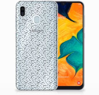 B2Ctelecom Samsung Galaxy A20 | A30 Uniek TPU Hoesje Stripes Dots