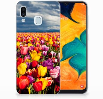 B2Ctelecom Samsung Galaxy A20 | A30 Uniek TPU Hoesje Tulpen