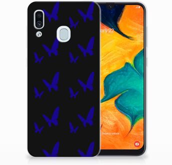 B2Ctelecom Samsung Galaxy A20 | A30 Uniek TPU Hoesje Vlinder Patroon