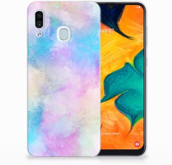 B2Ctelecom Samsung Galaxy A20 | A30 Uniek TPU Hoesje Watercolor Light