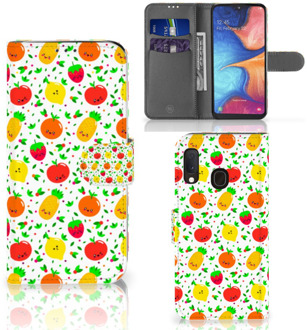 B2Ctelecom Samsung Galaxy A20e Book Cover Fruits