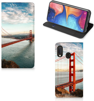 B2Ctelecom Samsung Galaxy A20e Book Cover Golden Gate Bridge