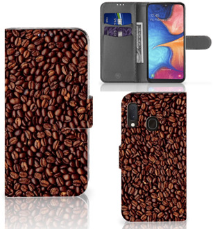 B2Ctelecom Samsung Galaxy A20e Book Cover Koffiebonen