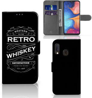 B2Ctelecom Samsung Galaxy A20e Book Cover Whiskey