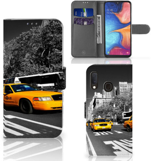 B2Ctelecom Samsung Galaxy A20e Flip Cover New York Taxi