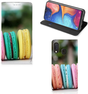 B2Ctelecom Samsung Galaxy A20e Flip Style Cover Macarons