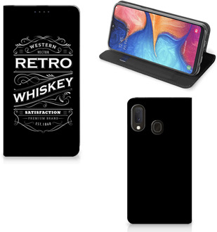 B2Ctelecom Samsung Galaxy A20e Flip Style Cover Whiskey