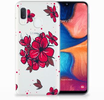 B2Ctelecom Samsung Galaxy A20e GSM Hoesje Design Blossom Red