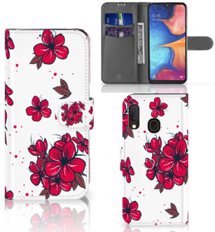 B2Ctelecom Samsung Galaxy A20e Hoesje Blossom Rood