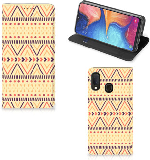 B2Ctelecom Samsung Galaxy A20e Hoesje met Magneet Aztec Yellow