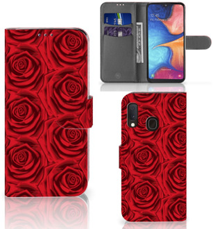 B2Ctelecom Samsung Galaxy A20e Hoesje Rood Rose