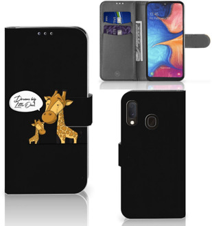 B2Ctelecom Samsung Galaxy A20e Leuk Hoesje Giraffe