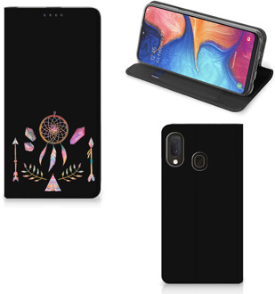 B2Ctelecom Samsung Galaxy A20e Magnet Case Boho Dreamcatcher