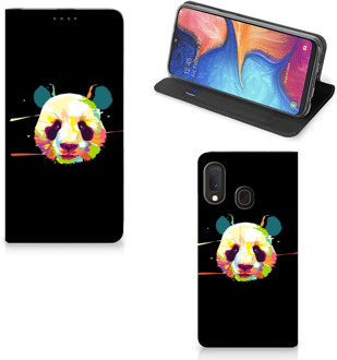 B2Ctelecom Samsung Galaxy A20e Magnet Case Panda Color