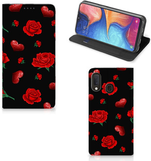 B2Ctelecom Samsung Galaxy A20e Magnet Case Valentine Design