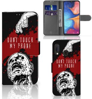 B2Ctelecom Samsung Galaxy A20e Portemonnee hoesje Zombie Blood