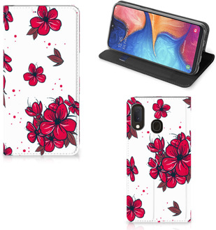 B2Ctelecom Samsung Galaxy A20e Smart Cover Blossom Rood