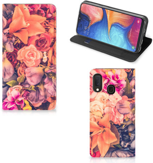 B2Ctelecom Samsung Galaxy A20e Smart Cover Bosje Bloemen