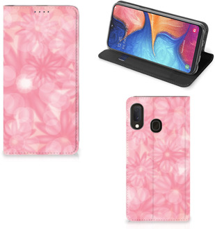 B2Ctelecom Samsung Galaxy A20e Smart Cover Spring Flowers