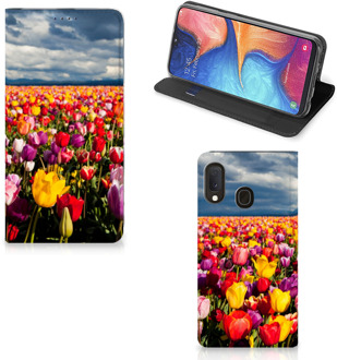 B2Ctelecom Samsung Galaxy A20e Smart Cover Tulpen