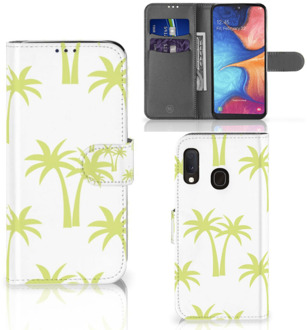 B2Ctelecom Samsung Galaxy A20e Smartphone Hoesje Palmtrees