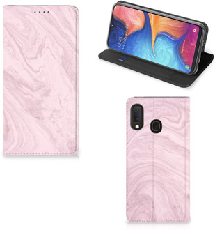 B2Ctelecom Samsung Galaxy A20e Standcase Marble Roze