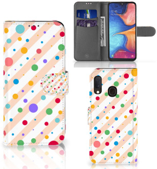 B2Ctelecom Samsung Galaxy A20e Telefoon Hoesje Dots