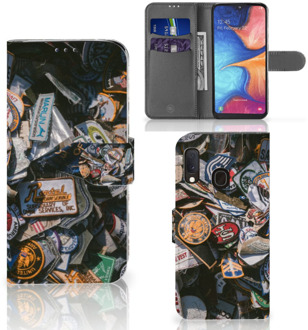 B2Ctelecom Samsung Galaxy A20e Telefoonhoesje met foto Badges