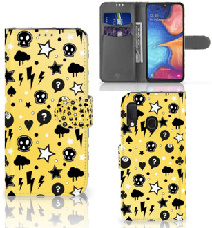 B2Ctelecom Samsung Galaxy A20e Telefoonhoesje met Naam Punk Yellow