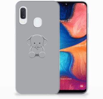 B2Ctelecom Samsung Galaxy A20e TPU Hoesje Baby Olifant