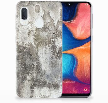 B2Ctelecom Samsung Galaxy A20e TPU Hoesje Design Beton