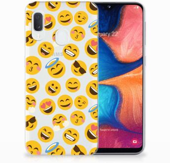 B2Ctelecom Samsung Galaxy A20e TPU Hoesje Design Emoji