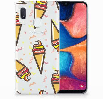 B2Ctelecom Samsung Galaxy A20e TPU Hoesje Design Icecream