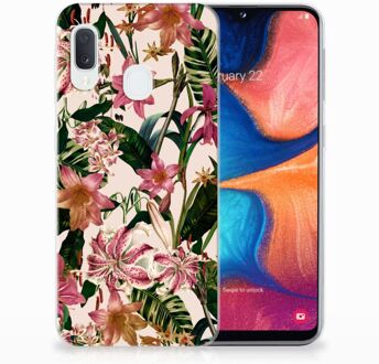 B2Ctelecom Samsung Galaxy A20e TPU Hoesje Flowers