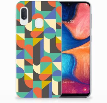 B2Ctelecom Samsung Galaxy A20e TPU Hoesje Funky Retro