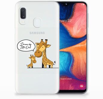 B2Ctelecom Samsung Galaxy A20e TPU Hoesje Giraffe