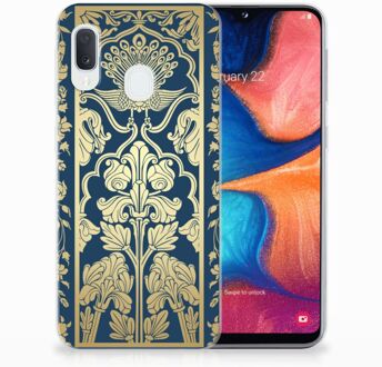 B2Ctelecom Samsung Galaxy A20e TPU Hoesje Golden Flowers