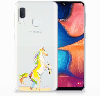 B2Ctelecom Samsung Galaxy A20e TPU Hoesje Horse Color