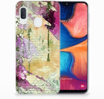 B2Ctelecom Samsung Galaxy A20e TPU Hoesje Letter Painting