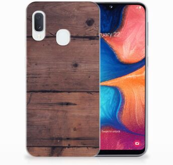 B2Ctelecom Samsung Galaxy A20e TPU Hoesje Old Wood